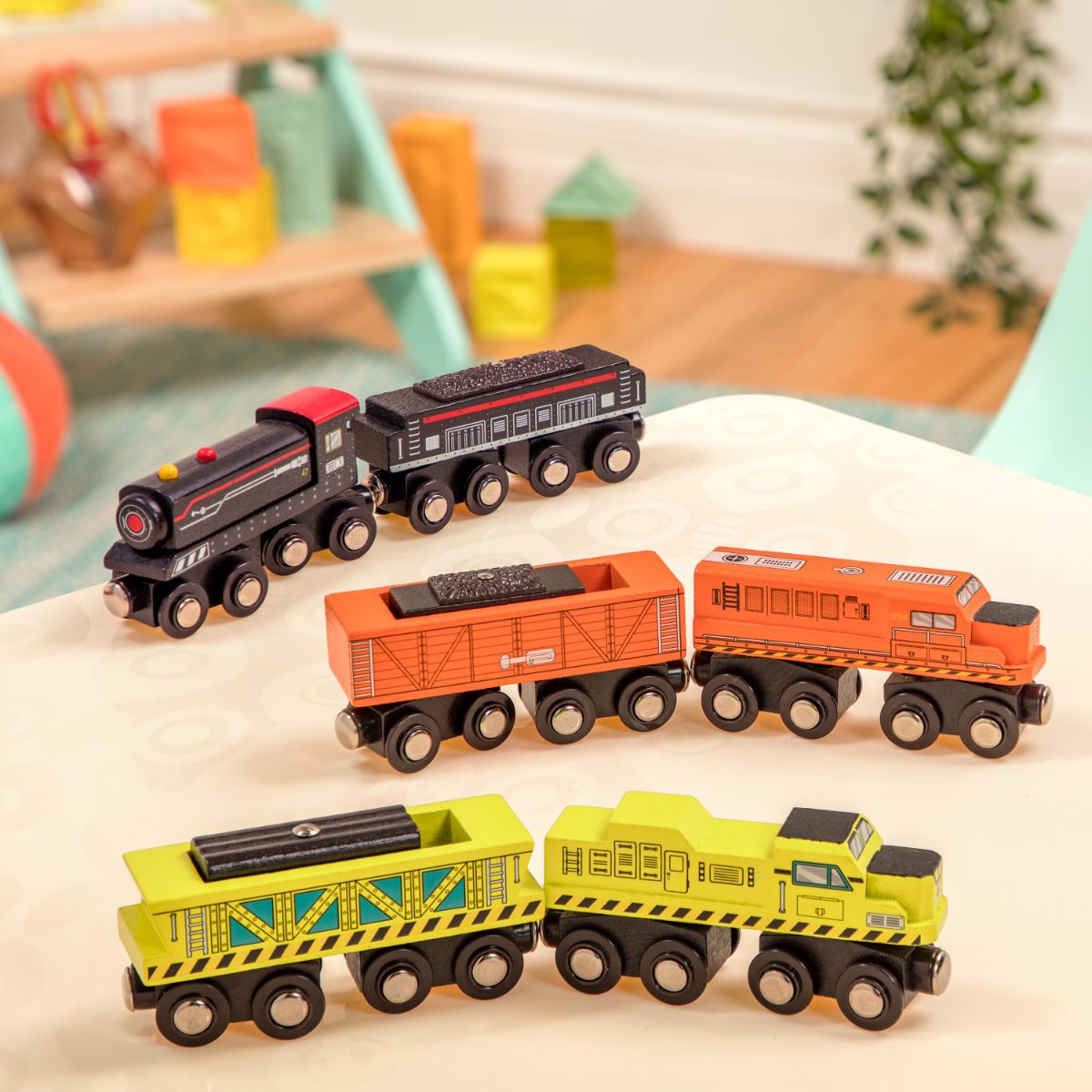 Wooden Toy Trains