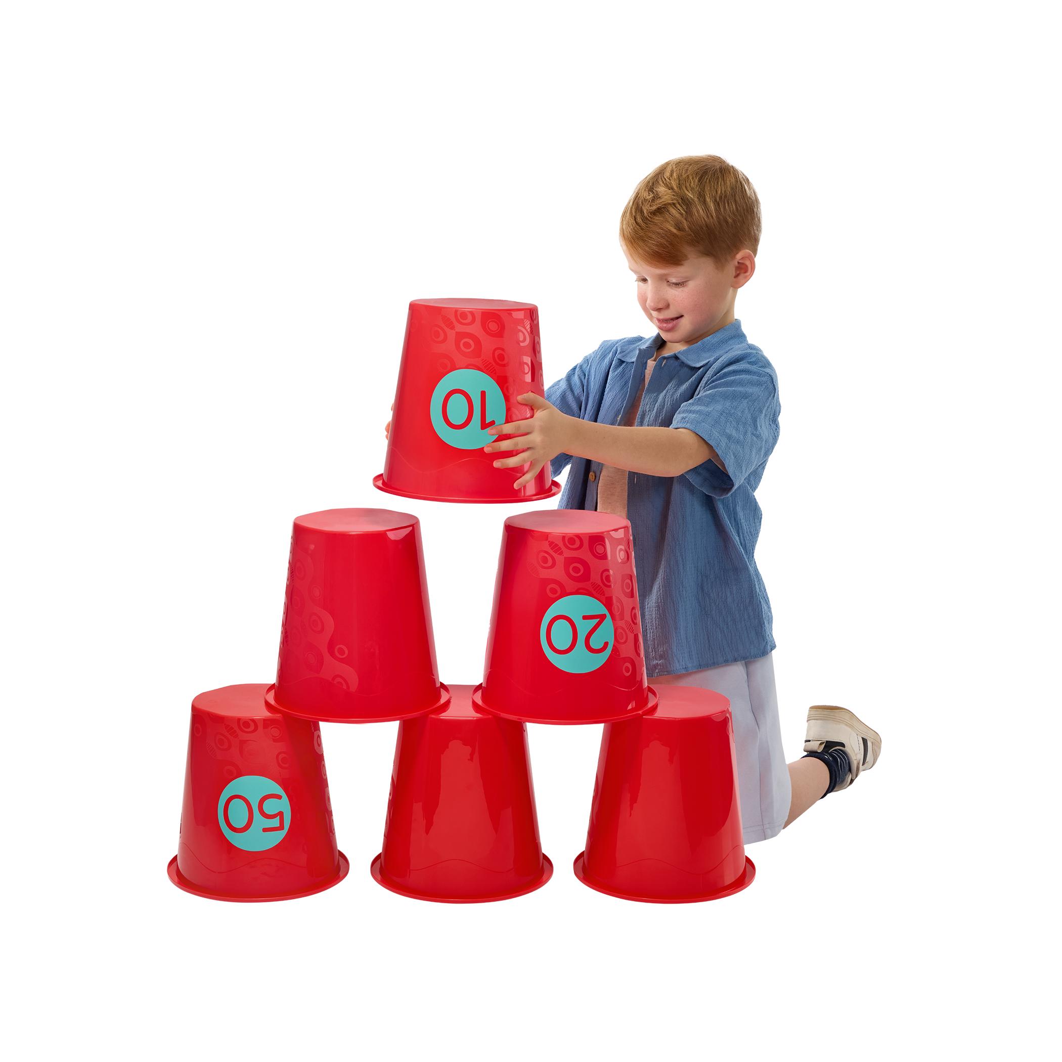 Toss Topple Buckets