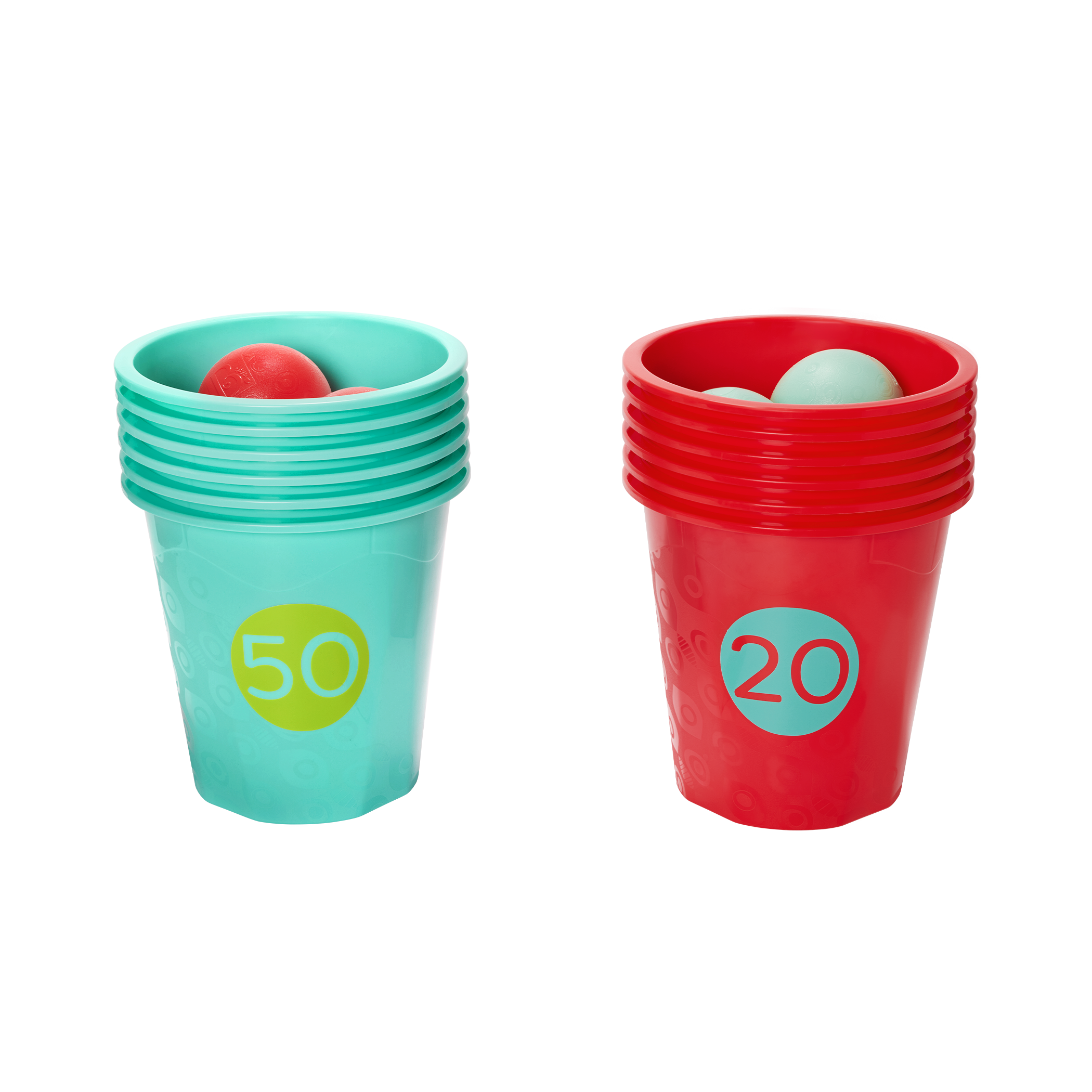 Toss Topple Buckets