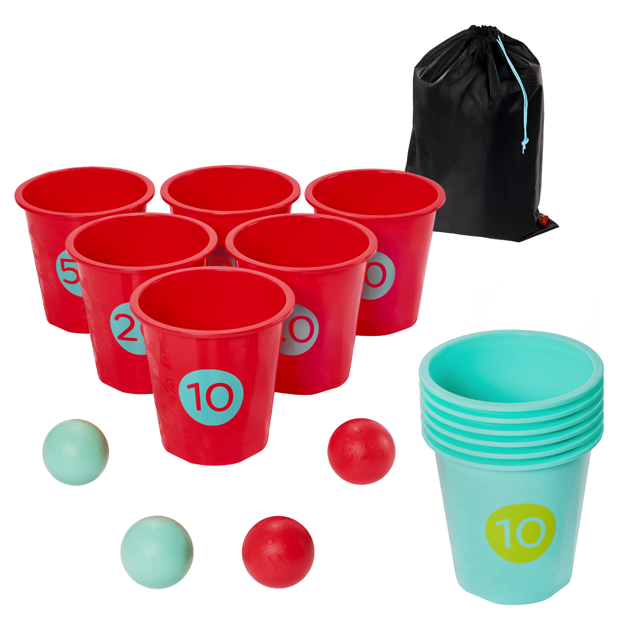 Toss Topple Buckets
